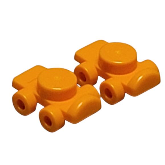 LEGO Roller Skates Orange Pair Lot 2 Pc 11253 Friends Minidoll Footgear Parts‎ - Picture 1 of 3